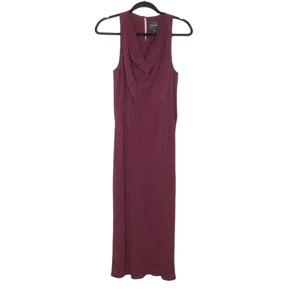 Marc Jacobs‎ maroon bias cut cowl neck slip dress NWT burgundy